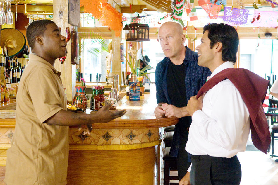 Tracy Morgan, Bruce Willis and Mark Consuelos in Warner Bros. Pictures' Cop Out (2010)