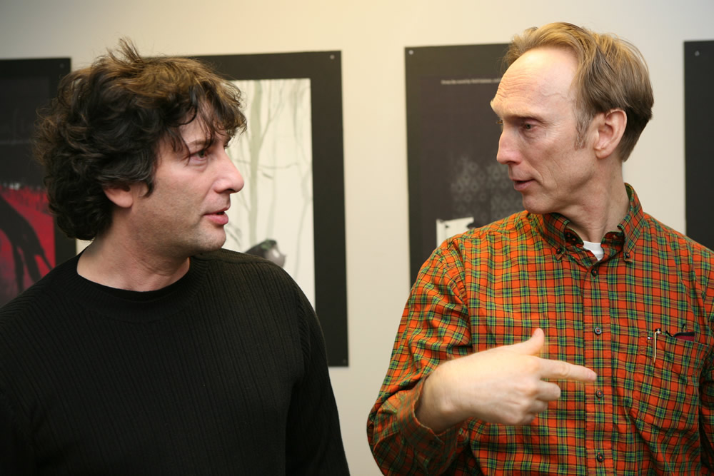 Coraline's author Neil Gaiman and director Henry Selick.