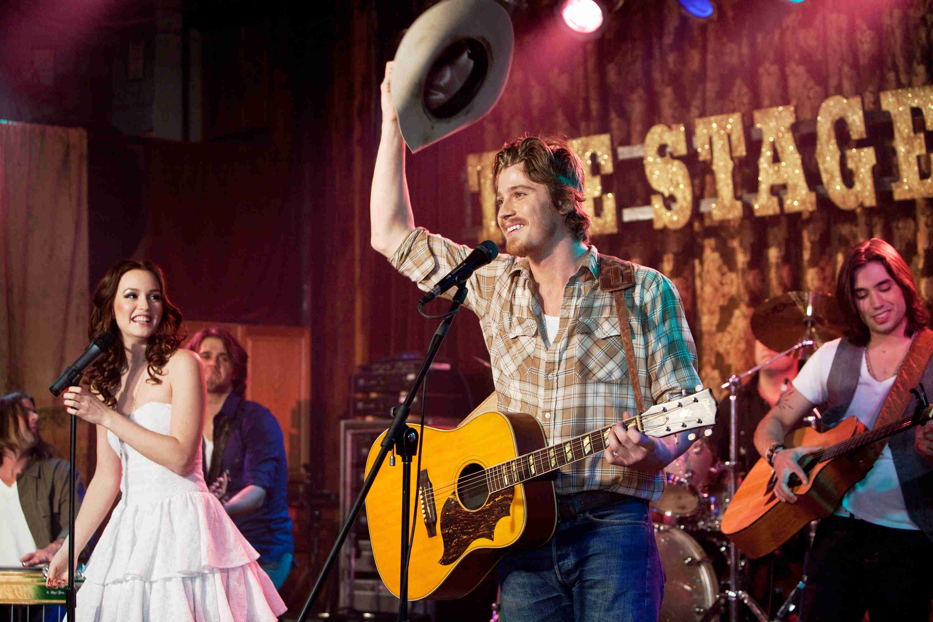 Garrett Hedlund stars as Beau Hutton and Leighton Meester stars as Chiles Stanton in Screen Gems's Country Strong (2010)