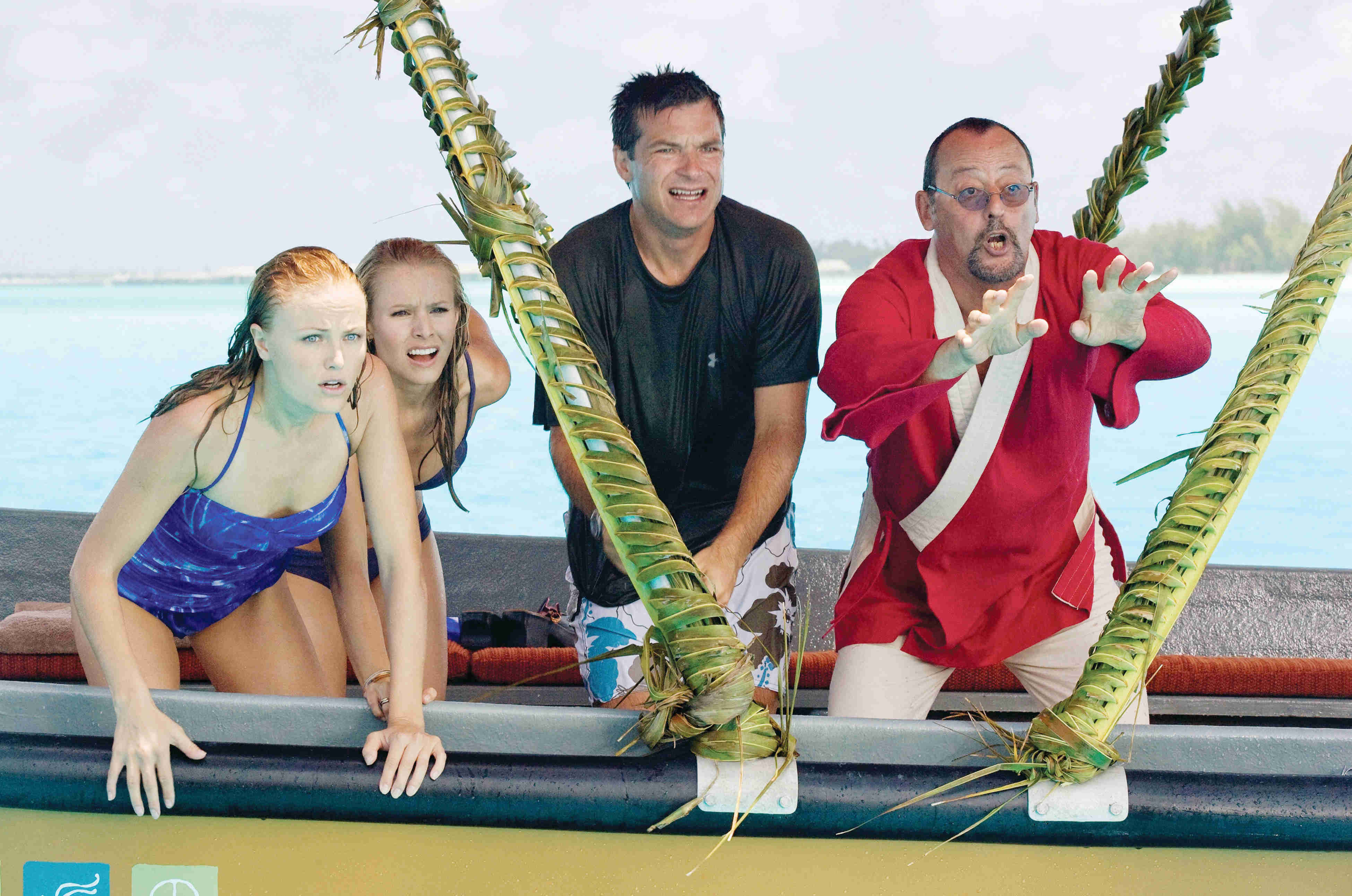 Malin Akerman, Kristen Bell, Jason Bateman and Jean Reno in Universal Pictures' Couples Retreat (2009)