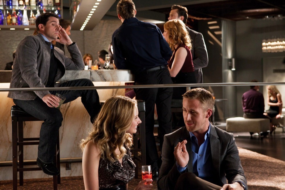 Steve Carell, Caitlin Thompson and Ryan Gosling in Warner Bros. Pictures' Crazy, Stupid, Love. (2011)