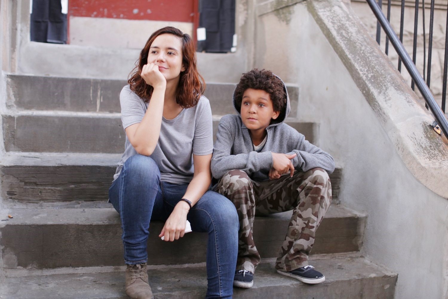 Catalina Sandino Moreno stars as Sara Diaz and Jaden Michael stars as David Diaz in Lifetime's Custody (2017)