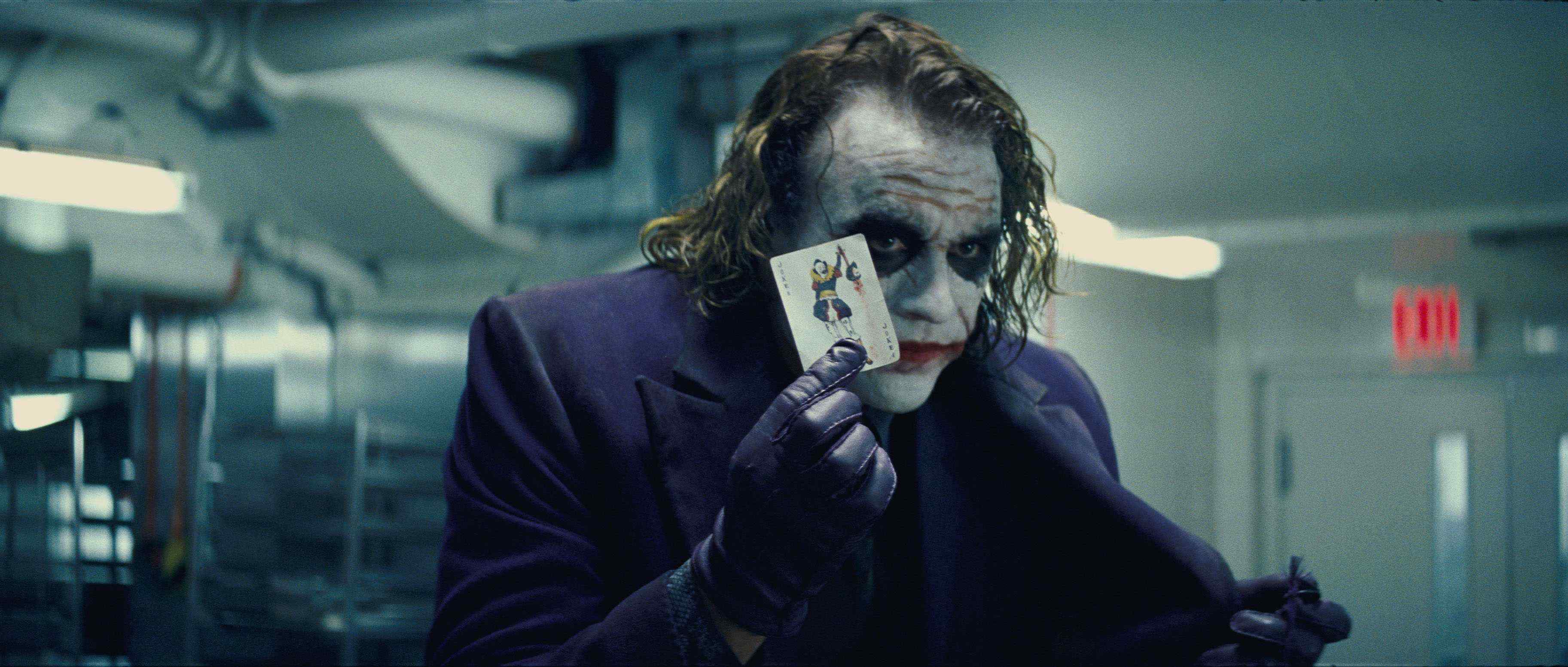 HEATH LEDGER stars as Joker in Warner Bros. Pictures' and Legendary Pictures' action drama 