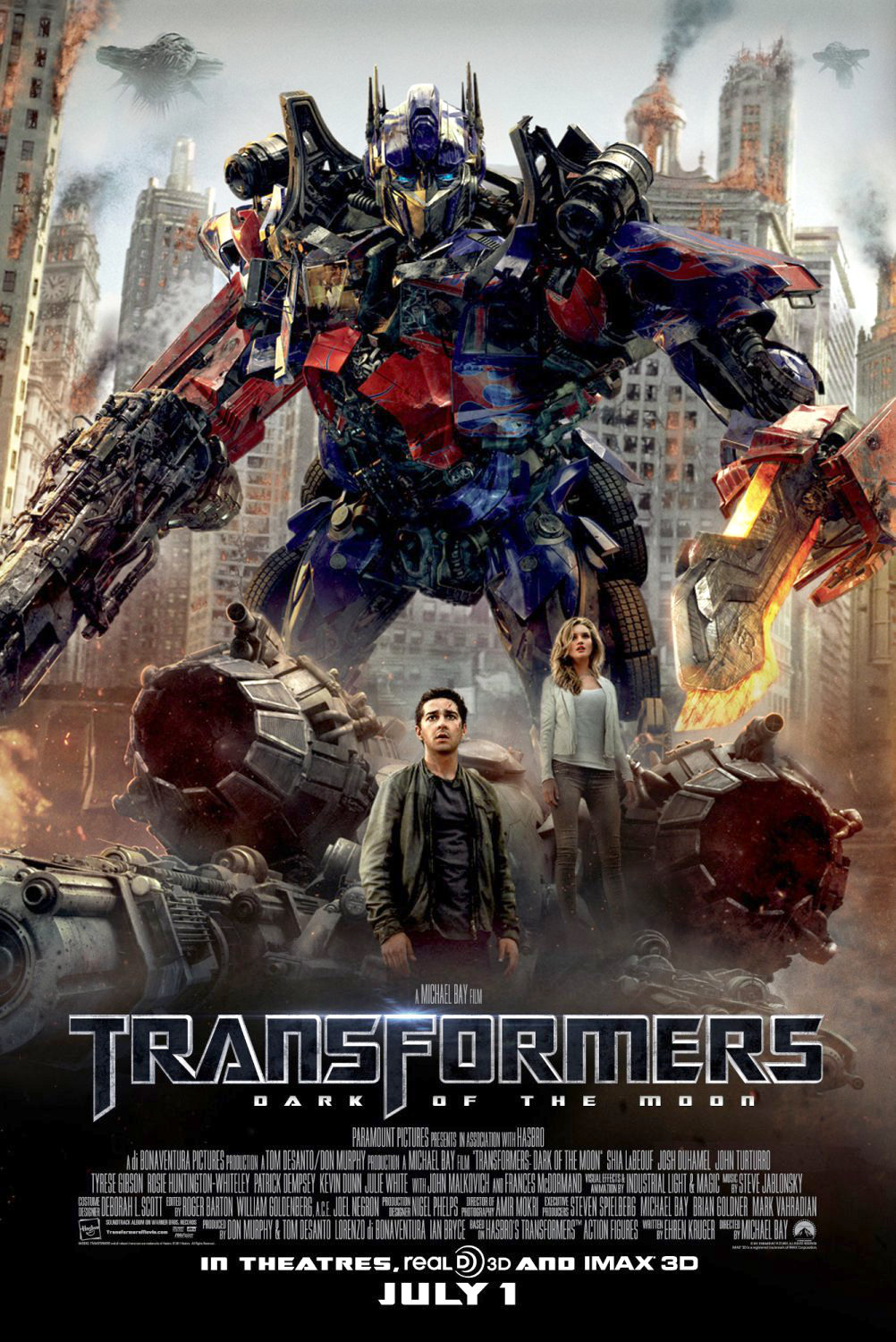 Poster of DreamWorks SKG's Transformers: Dark of the Moon (2011)