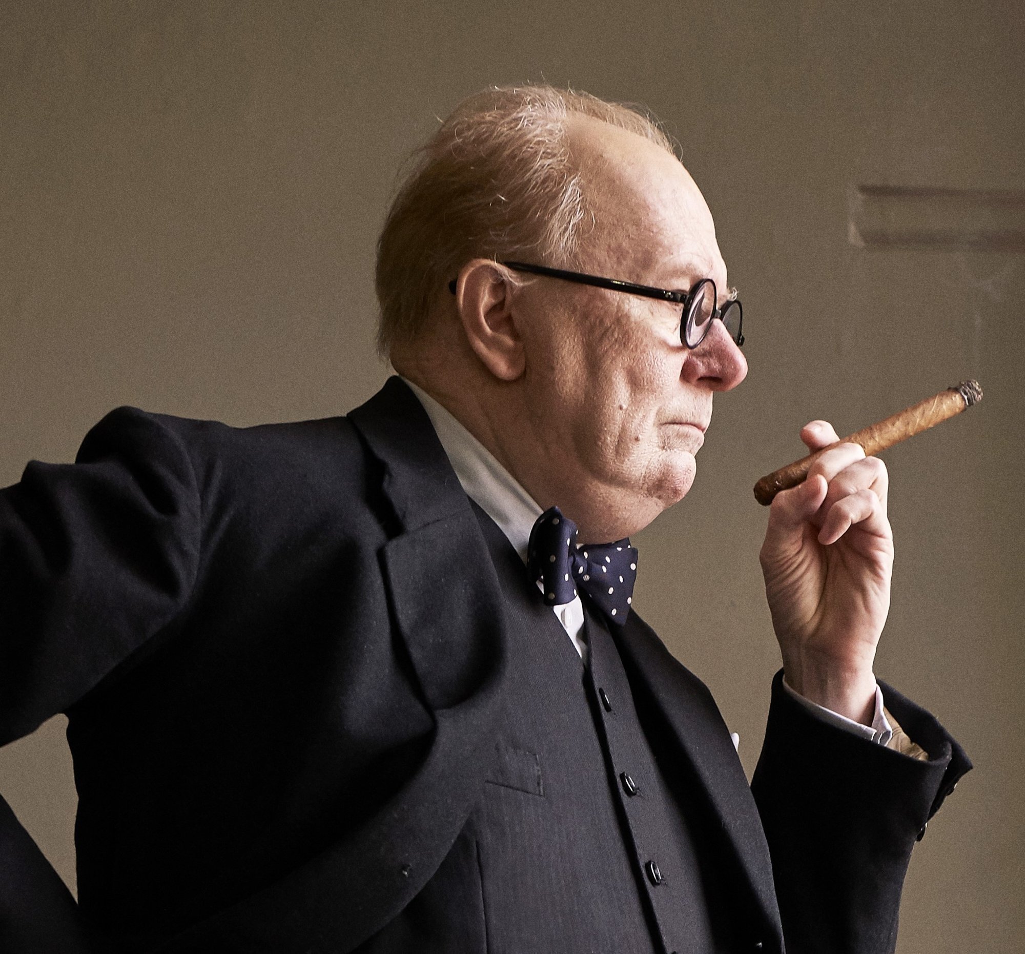 Gary Oldman stars as Winston Churchill in Focus Features' Darkest Hour (2017)