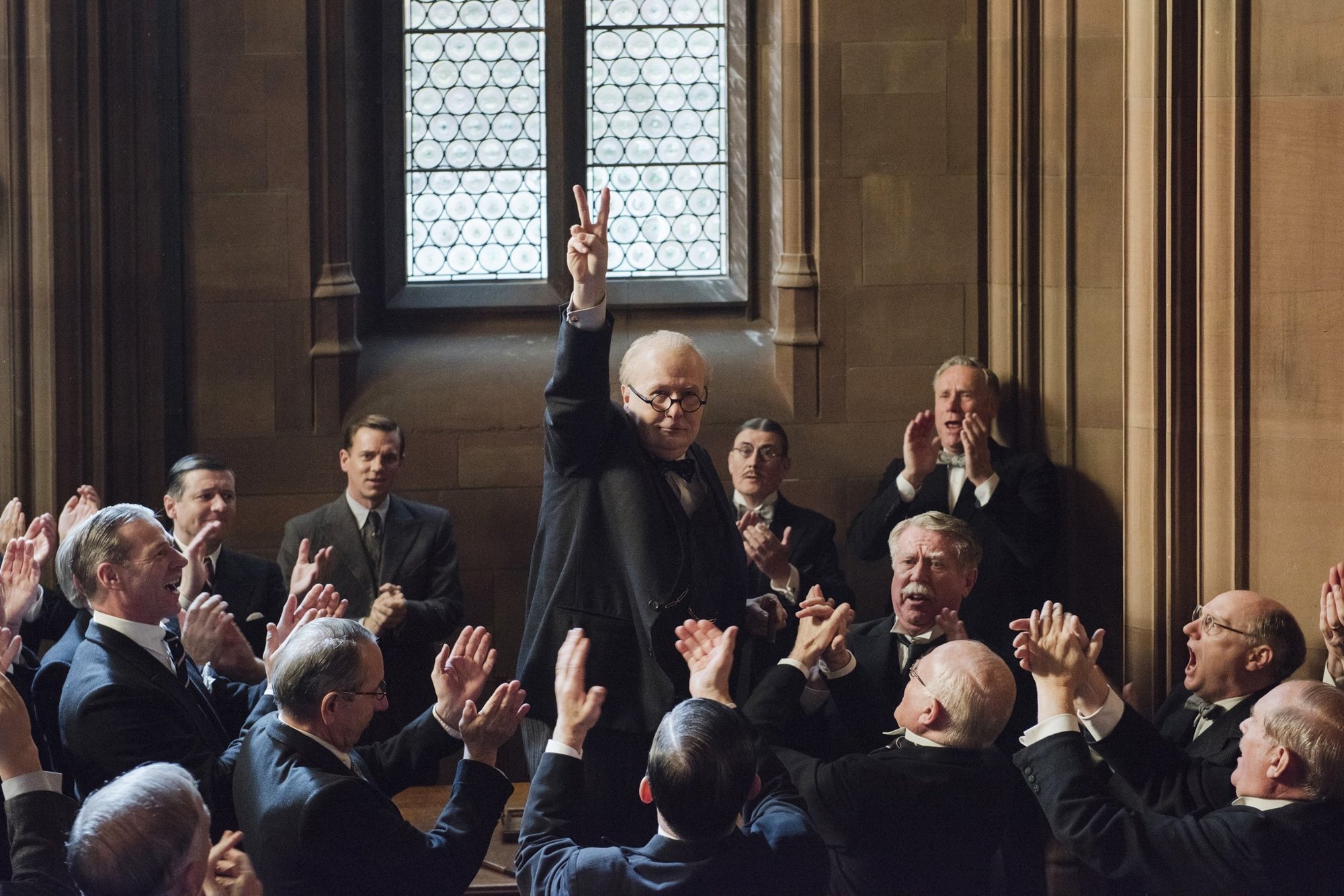 Gary Oldman stars as Winston Churchill in Focus Features' Darkest Hour (2017)