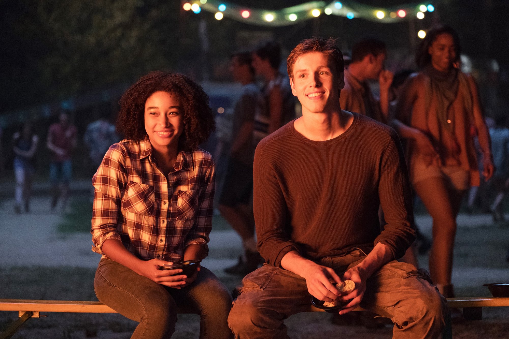 Amandla Stenberg stars as Ruby and Harris Dickinson stars as Liam in 20th Century Fox's The Darkest Minds (2018)