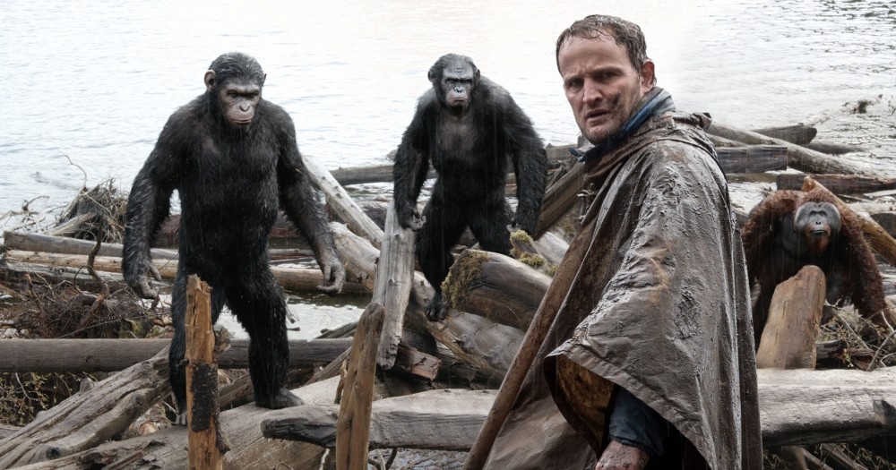 Caesar, Koba and Jason Clarke (stars as Malcolm) in 20th Century Fox' Dawn of the Planet of the Apes (2014)