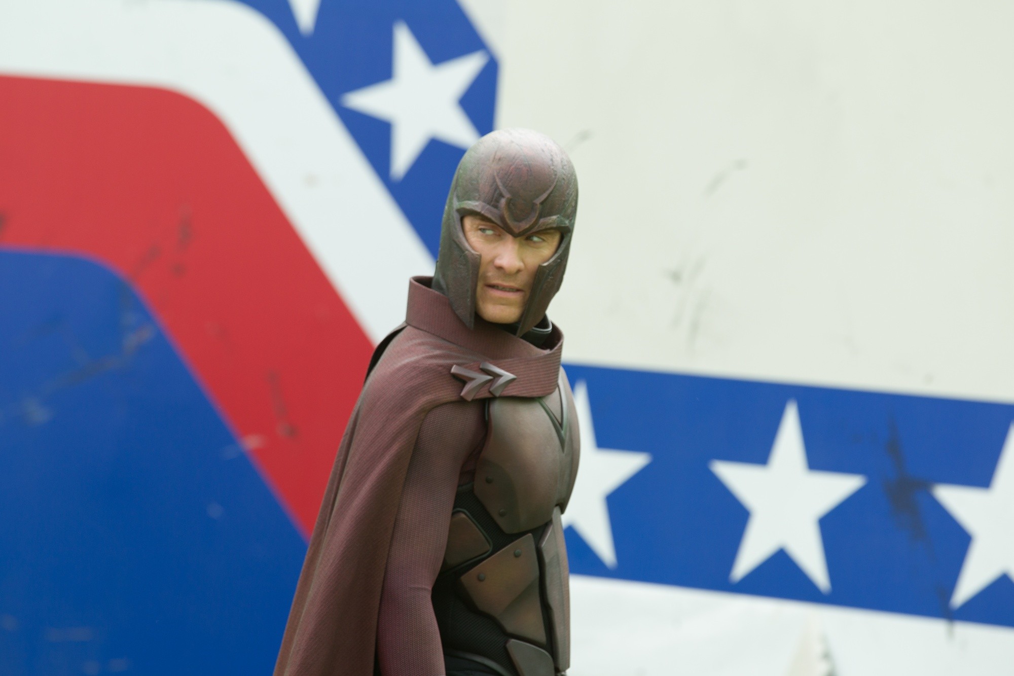 Michael Fassbender stars as Erik Lehnsherr/Magneto in 20th Century Fox's X-Men: Days of Future Past (2014)