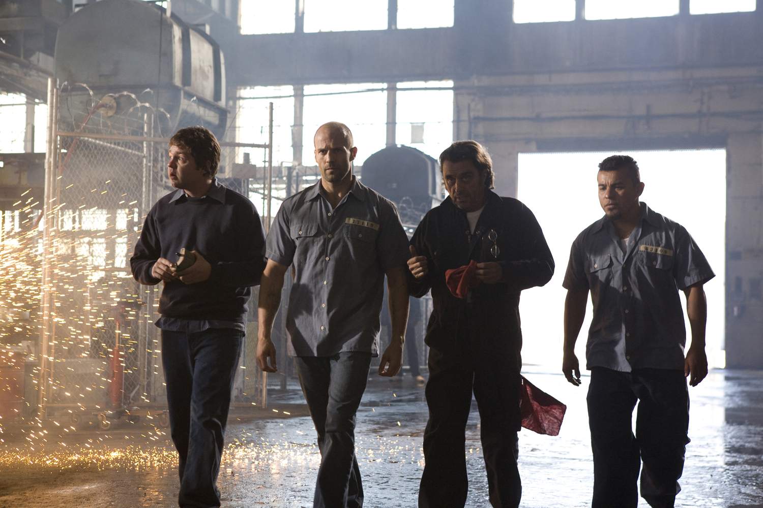 JASON STATHAM stars as Jensen Ames in an action-thriller set in the post-industrial wasteland of tomorrow, with the world's most brutal sporting event as its backdrop - Death Race. Photo Credit: Takashi Seida.
