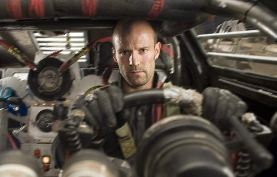 JASON STATHAM stars as Jensen Ames in an action-thriller set in the post-industrial wasteland of tomorrow, with the world's most brutal sporting event as its backdrop - Death Race. Photo Credit: Takashi Seida.