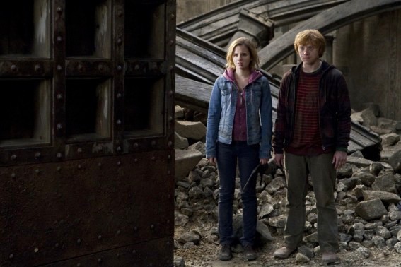 Emma Watson stars as Hermione Granger and Rupert Grint stars as Ron Weasley in Warner Bros. Pictures' Harry Potter and the Deathly Hallows: Part II (2011)