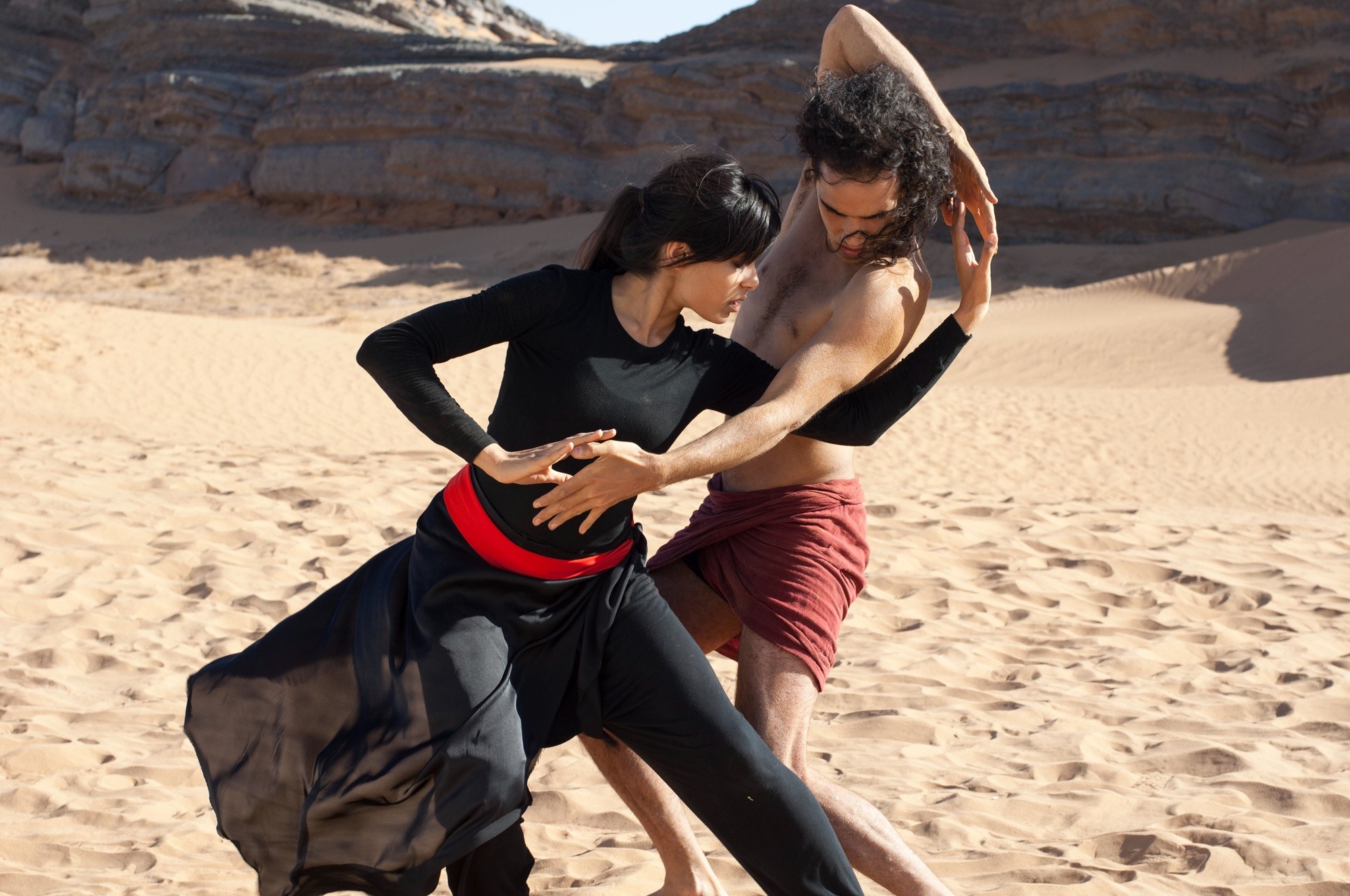Freida Pinto stars as Elaheh and Reece Ritchie stars as Afshin Ghaffarian in Relativity Media's Desert Dancer (2015)