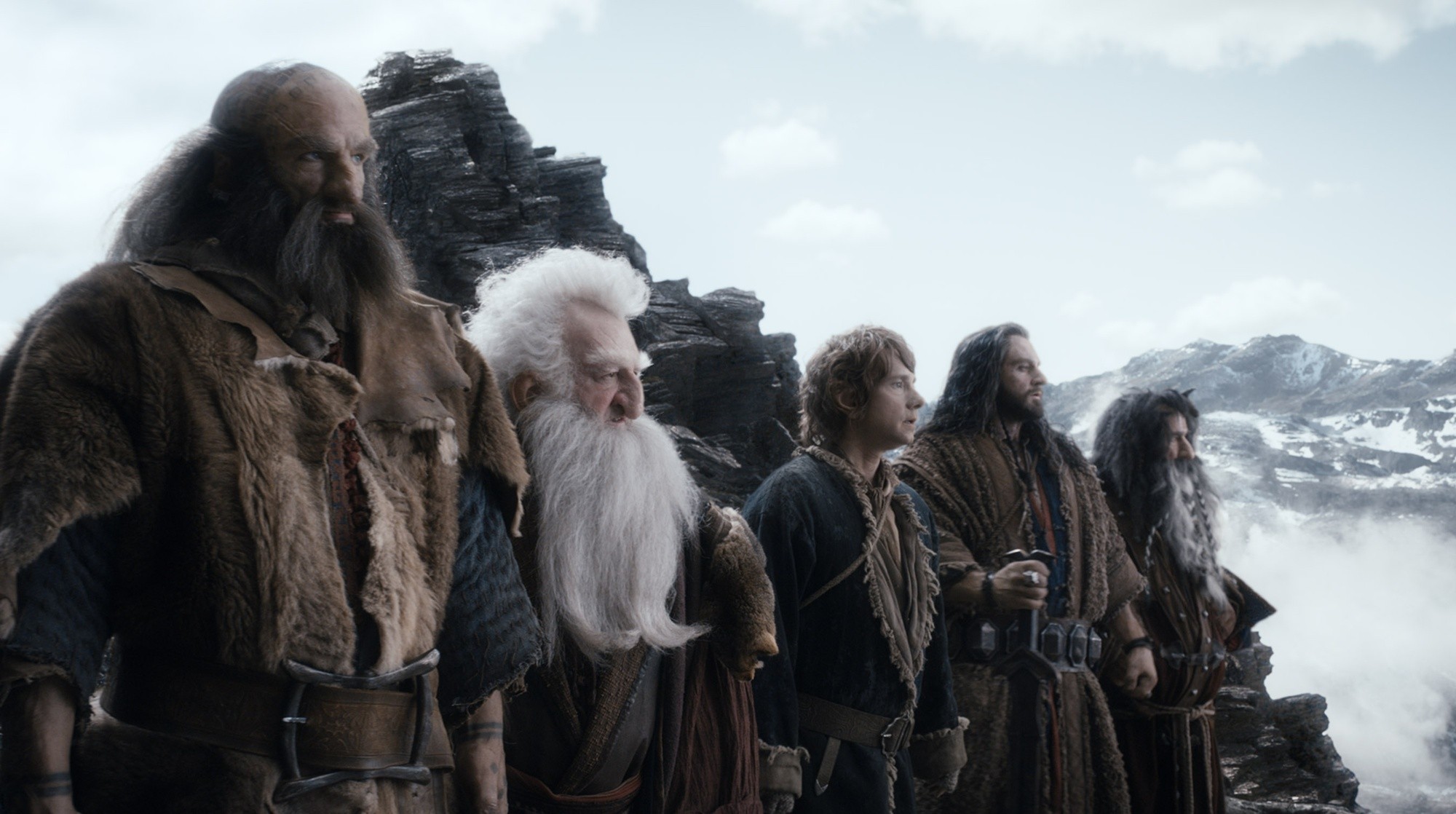 Graham McTavish, Ken Stott, Martin Freeman, Richard Armitage and William Kircher in Warner Bros. Pictures' The Hobbit: The Desolation of Smaug (2013)