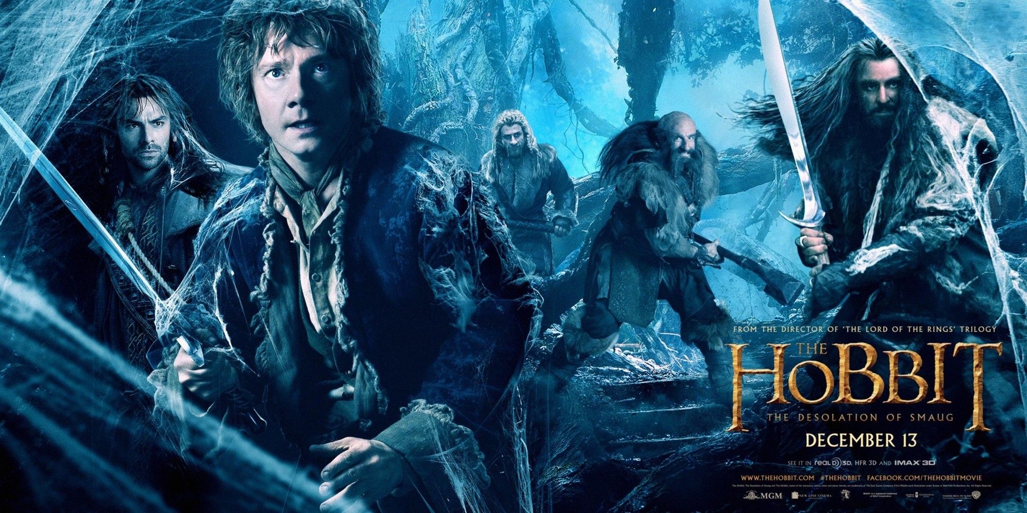 Poster of Warner Bros. Pictures' The Hobbit: The Desolation of Smaug (2013)