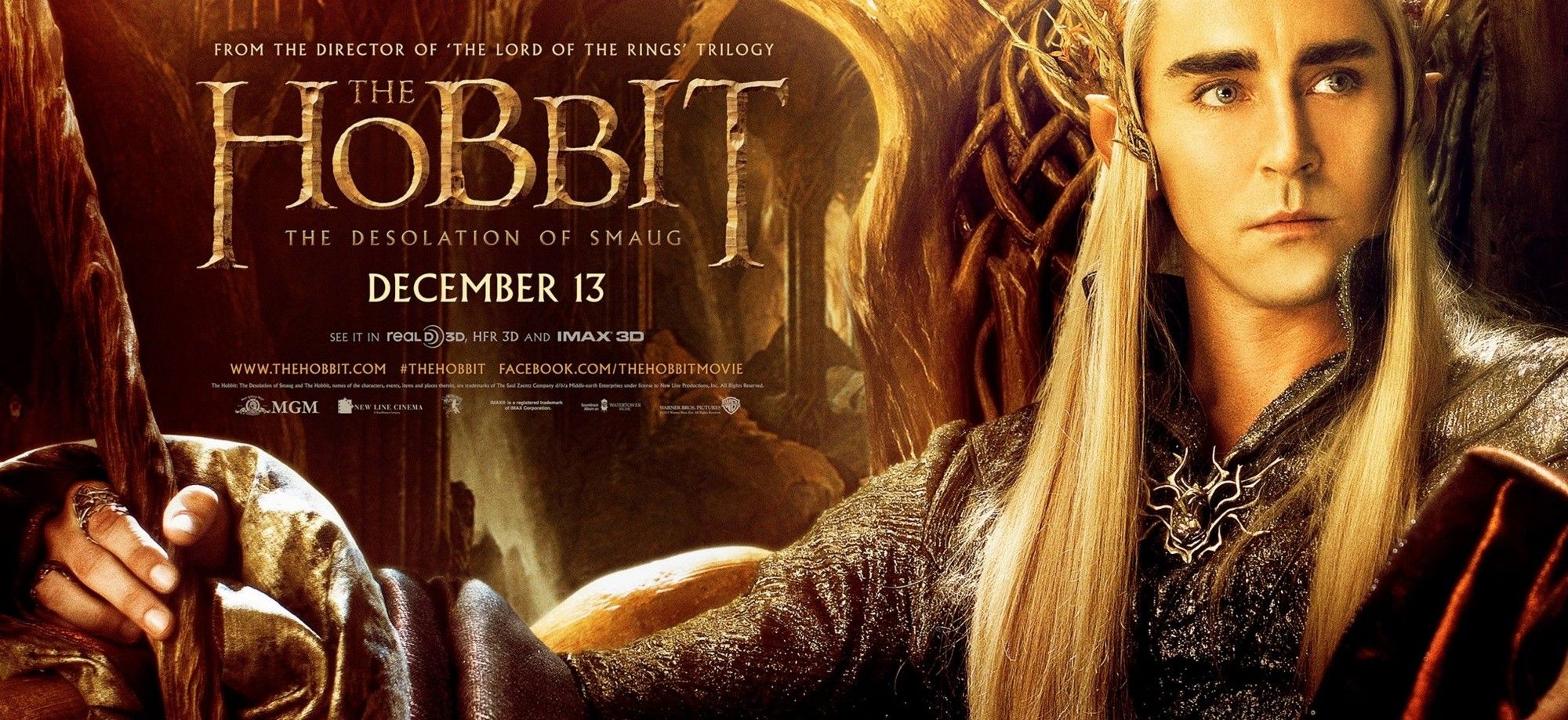 Poster of Warner Bros. Pictures' The Hobbit: The Desolation of Smaug (2013)