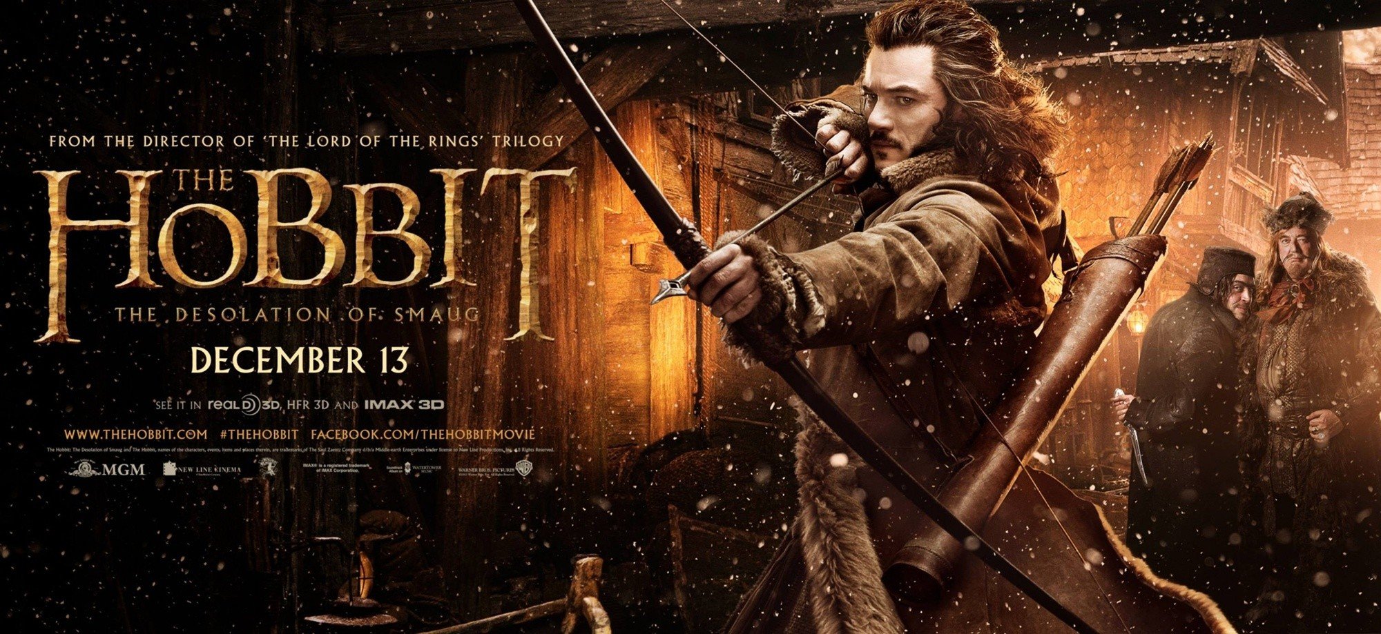 Poster of Warner Bros. Pictures' The Hobbit: The Desolation of Smaug (2013)