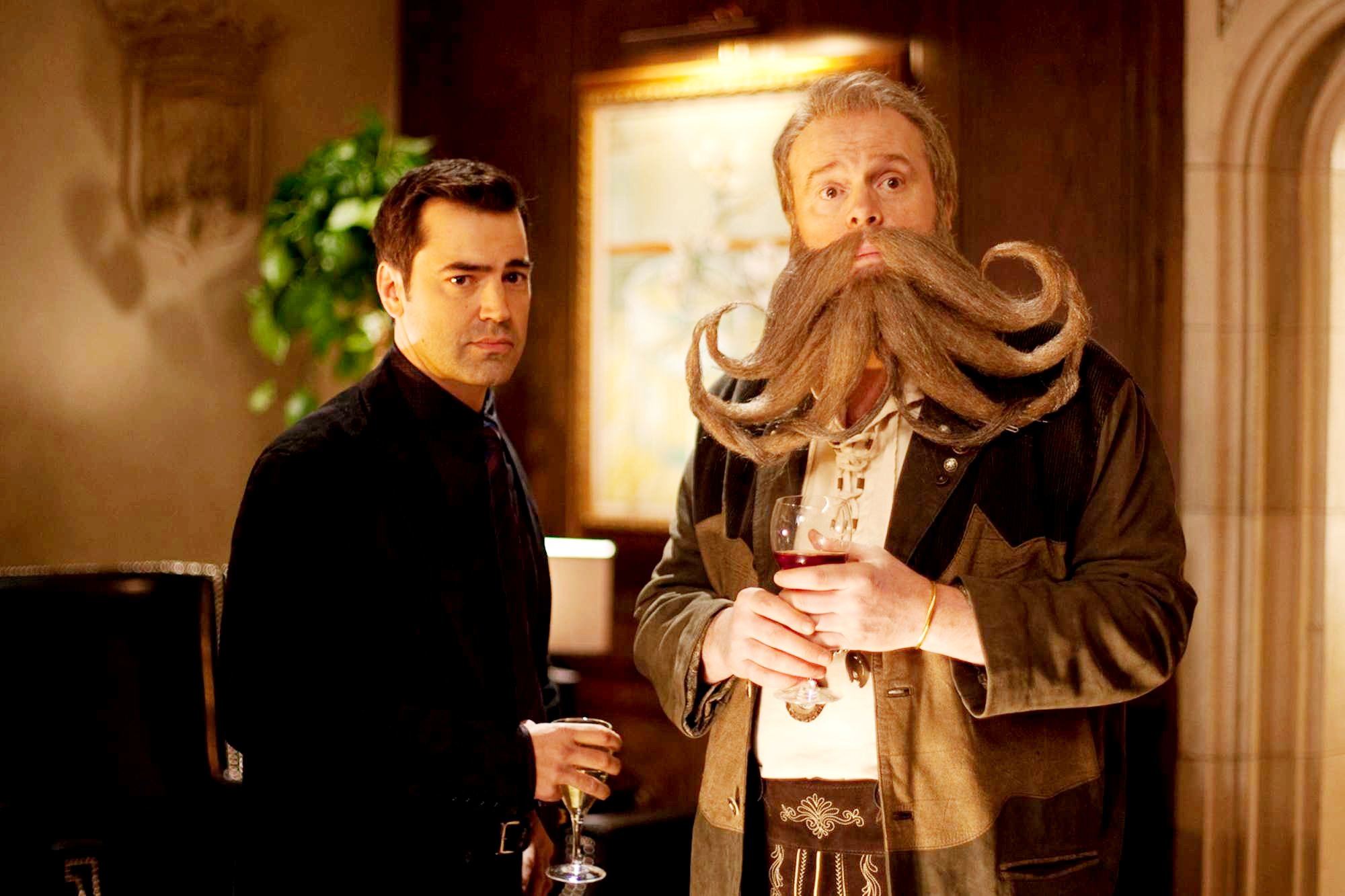 Ron Livingston stars as Caldwell and Rick Overton stars as Chuck Beard Champion in Paramount Pictures' Dinner for Schmucks (2010). Photo by Merie Weismiller Wallace