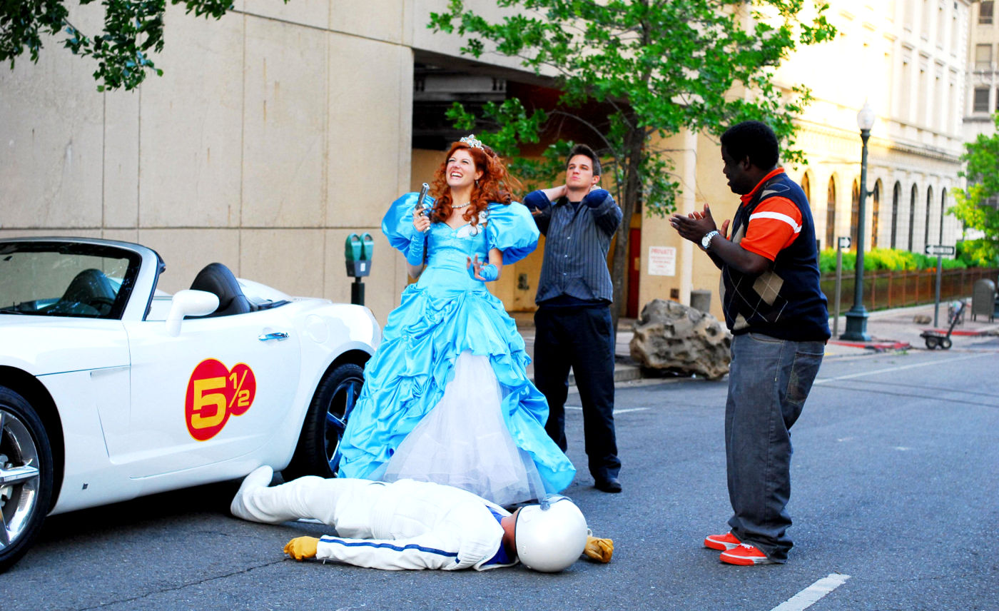 Nicole Parker, Matt Lanter and G. Thang in Lionsgate Films' Disaster Movie (2008)