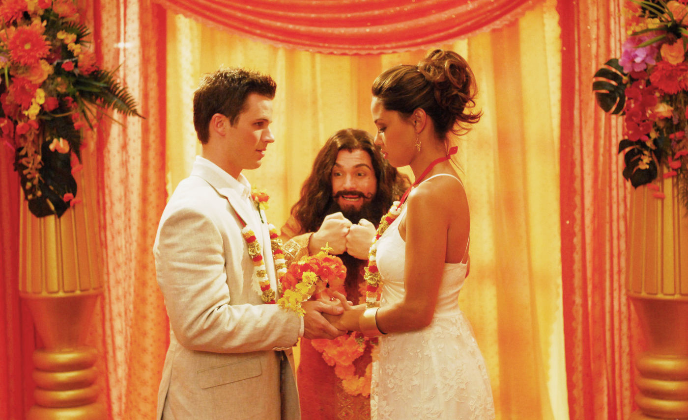 Matt Lanter stars as Will and Vanessa Minnillo stars as Amy in Lionsgate Films' Disaster Movie (2008)