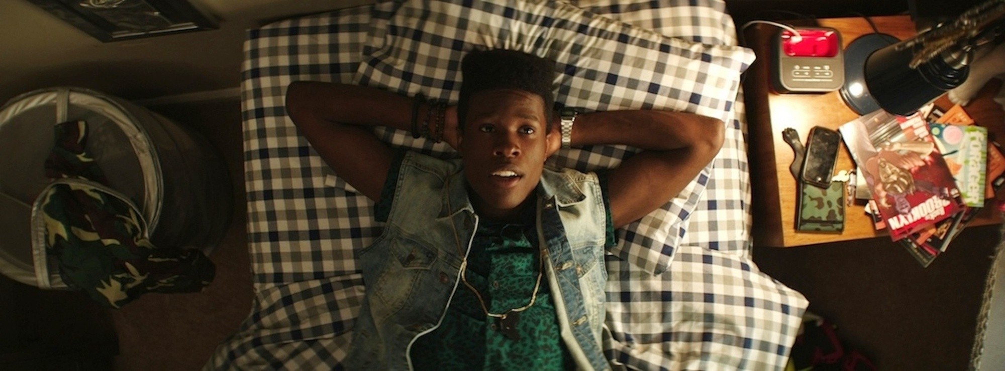 Shameik Moore stars as Malcolm in Open Road Films' Dope (2015)