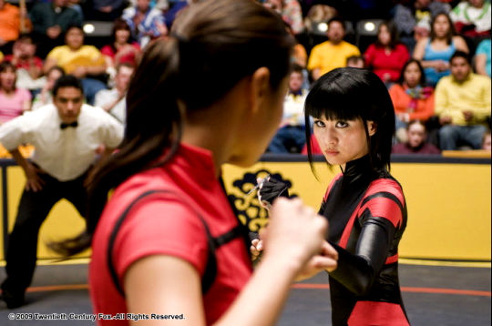 Jamie Chung stars as Chi Chi and Eriko Tamura stars as Mai in The 20th Century Fox Pictures' Dragonball Evolution (2009)