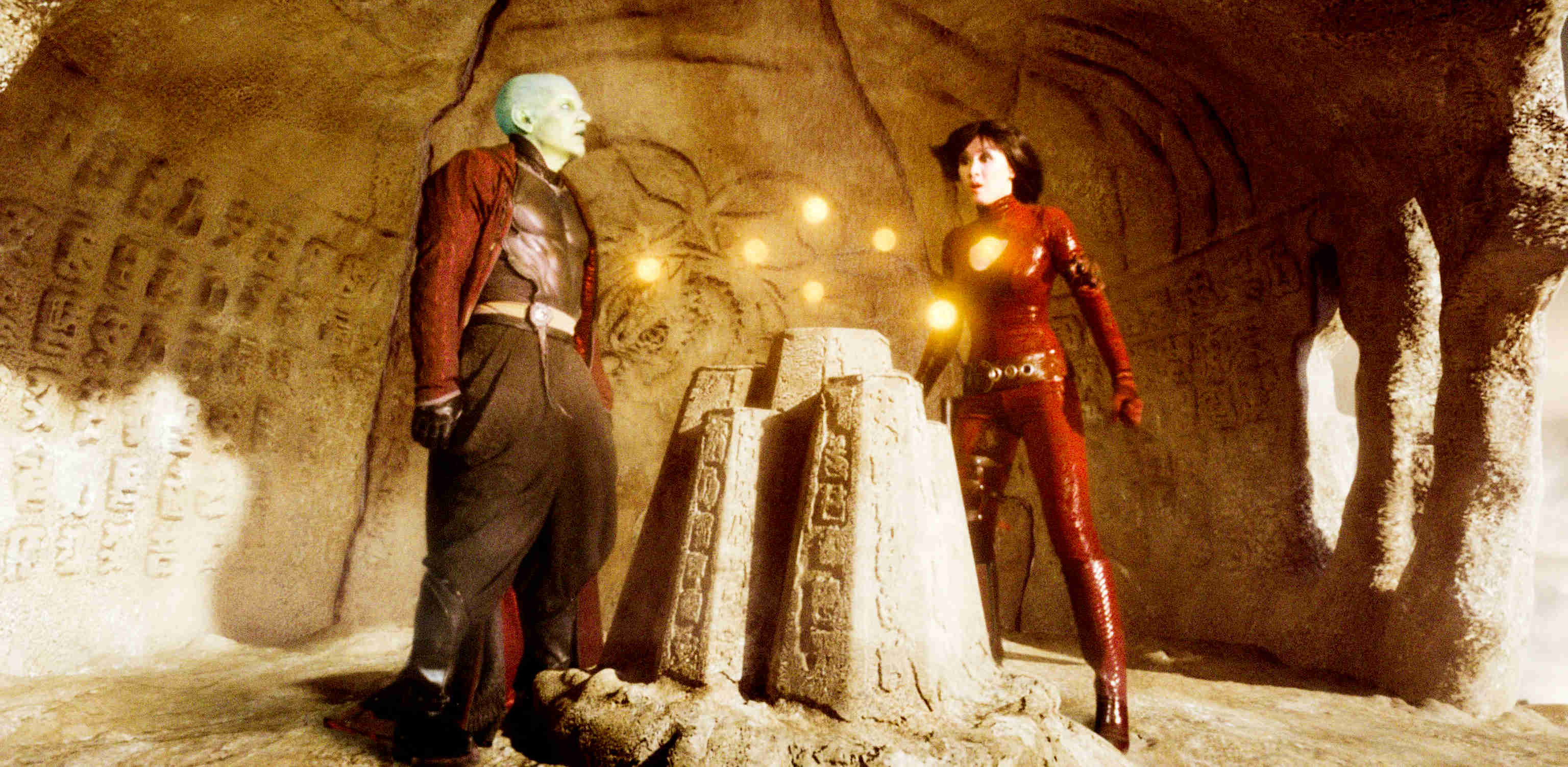 James Marsters stars as Lord Piccolo and Eriko Tamura stars as Mai in The 20th Century Fox Pictures' Dragonball Evolution (2009)
