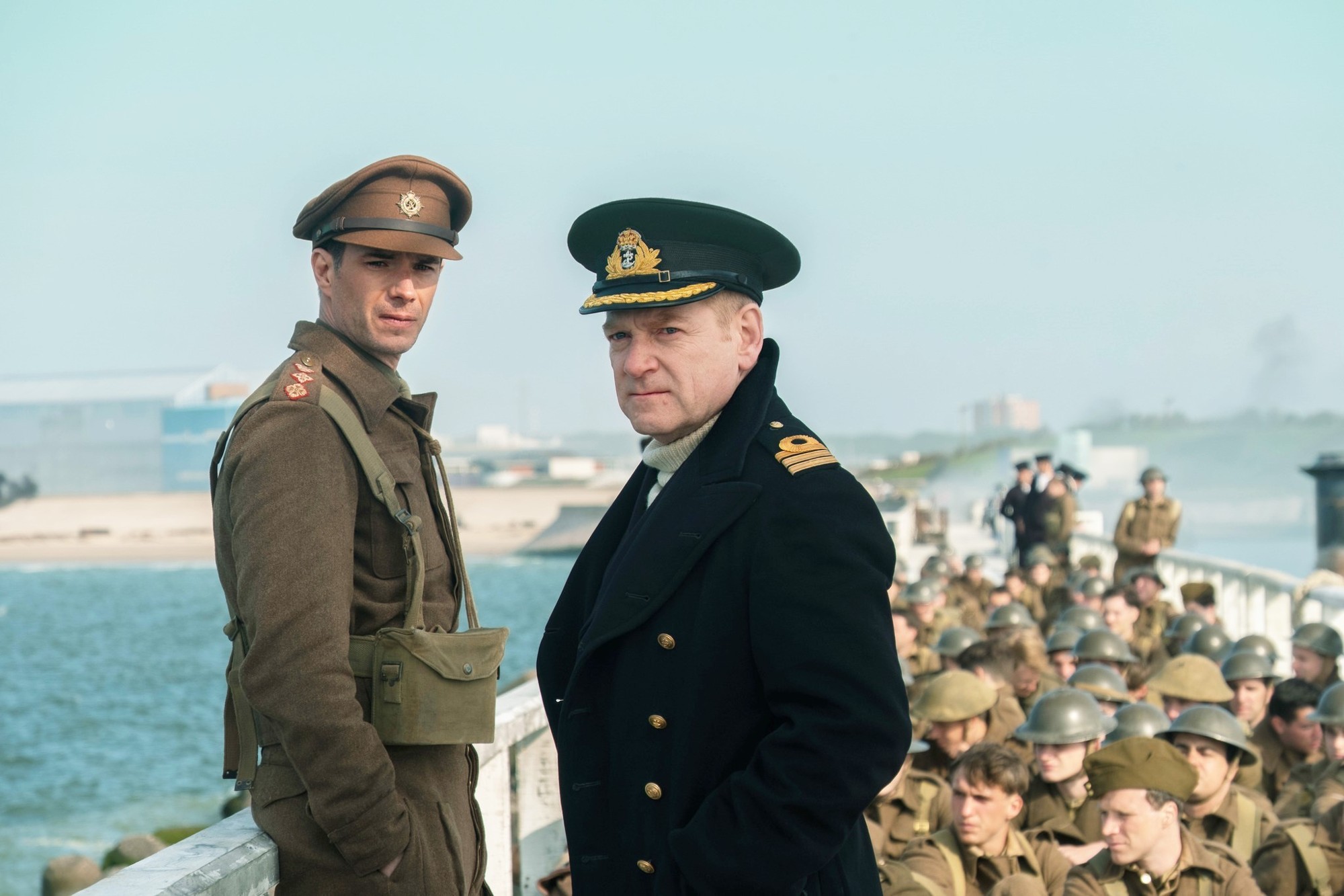 James D'Arcy stars as Captain Winnant and Kenneth Branagh stars as Commander Bolton in Warner Bros. Pictures' Dunkirk (2017)