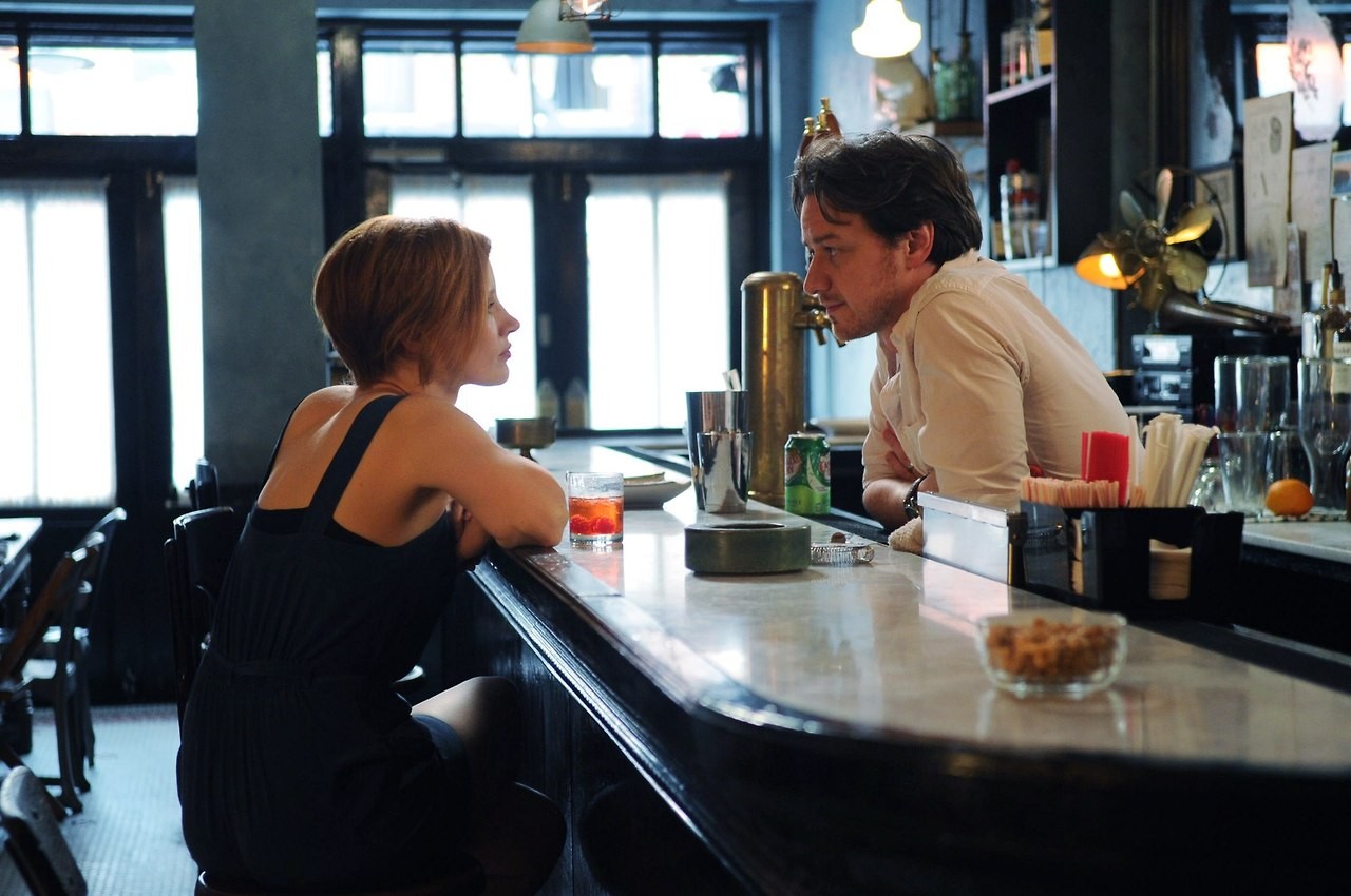 Jessica Chastain stars as Eleanor Rigby and James McAvoy stars as Conor Ludlow in The Weinstein Company's The Disappearance of Eleanor Rigby (2014)