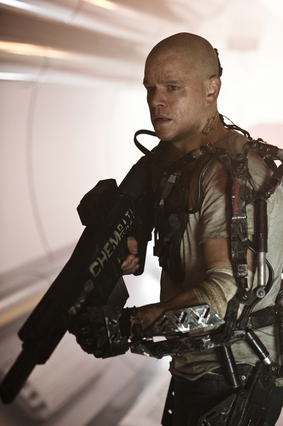 Matt Damon stars as Max in TriStar Pictures' Elysium (2013)