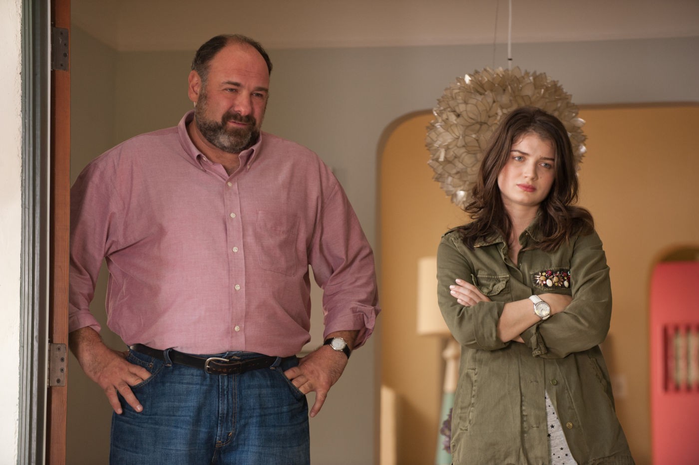 James Gandolfini (stars as Albert) and Eve Hewson in Fox Searchlight Pictures' Enough Said (2014)