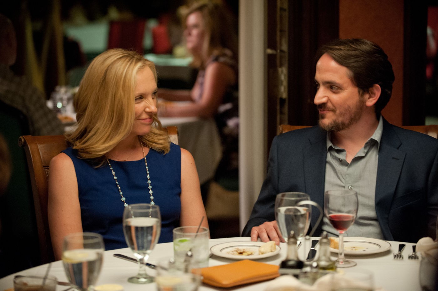 Toni Collette stars as Sarah and Ben Falcone stars as Will in Fox Searchlight Pictures' Enough Said (2014)