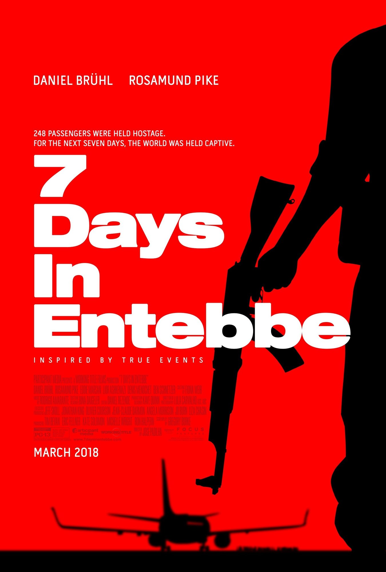 Poster of Focus Features' 7 Days in Entebbe (2018)