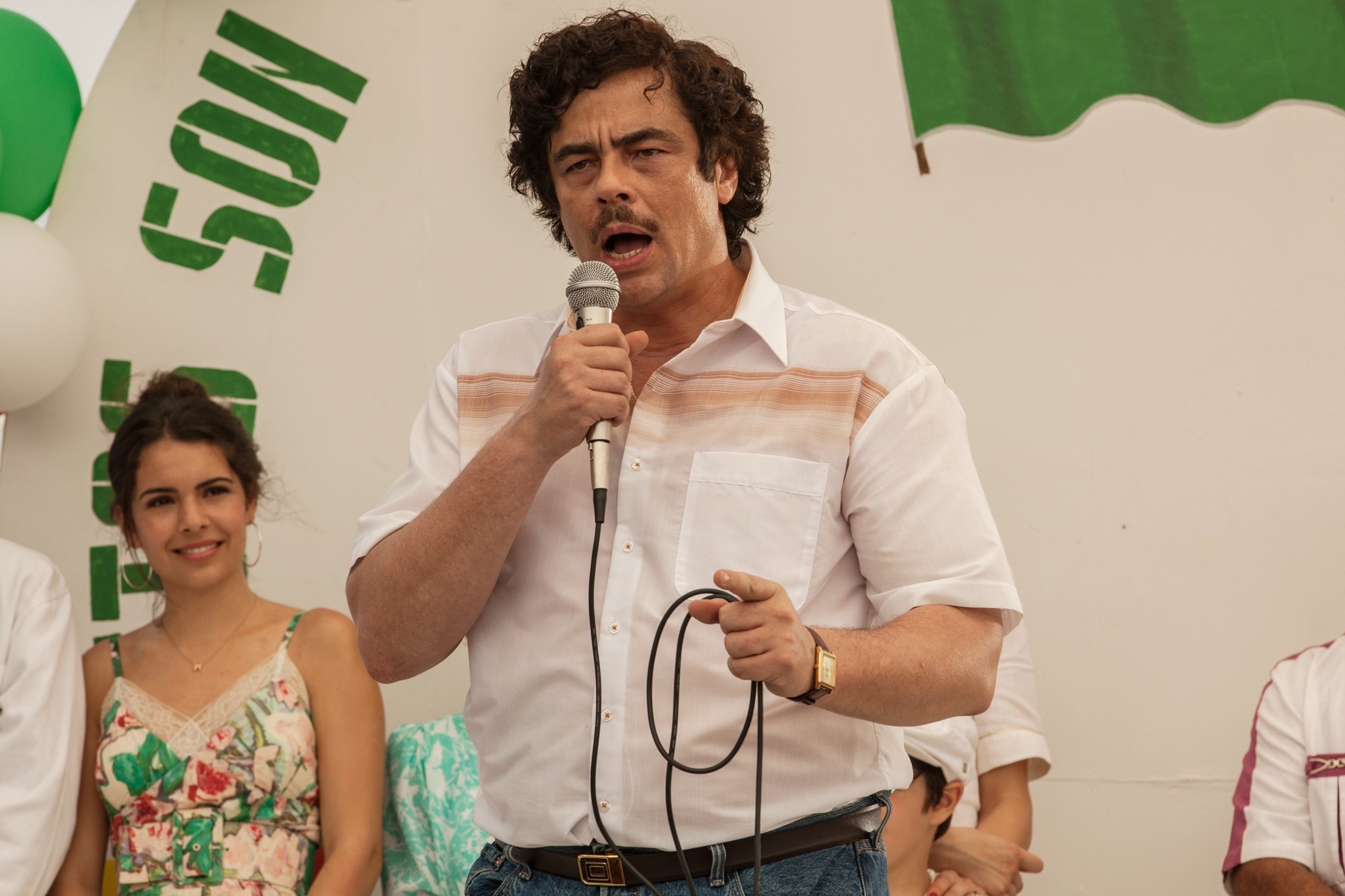 Benicio Del Toro stars as Pablo Escobar in RADiUS-TWC's Escobar: Paradise Lost (2015)