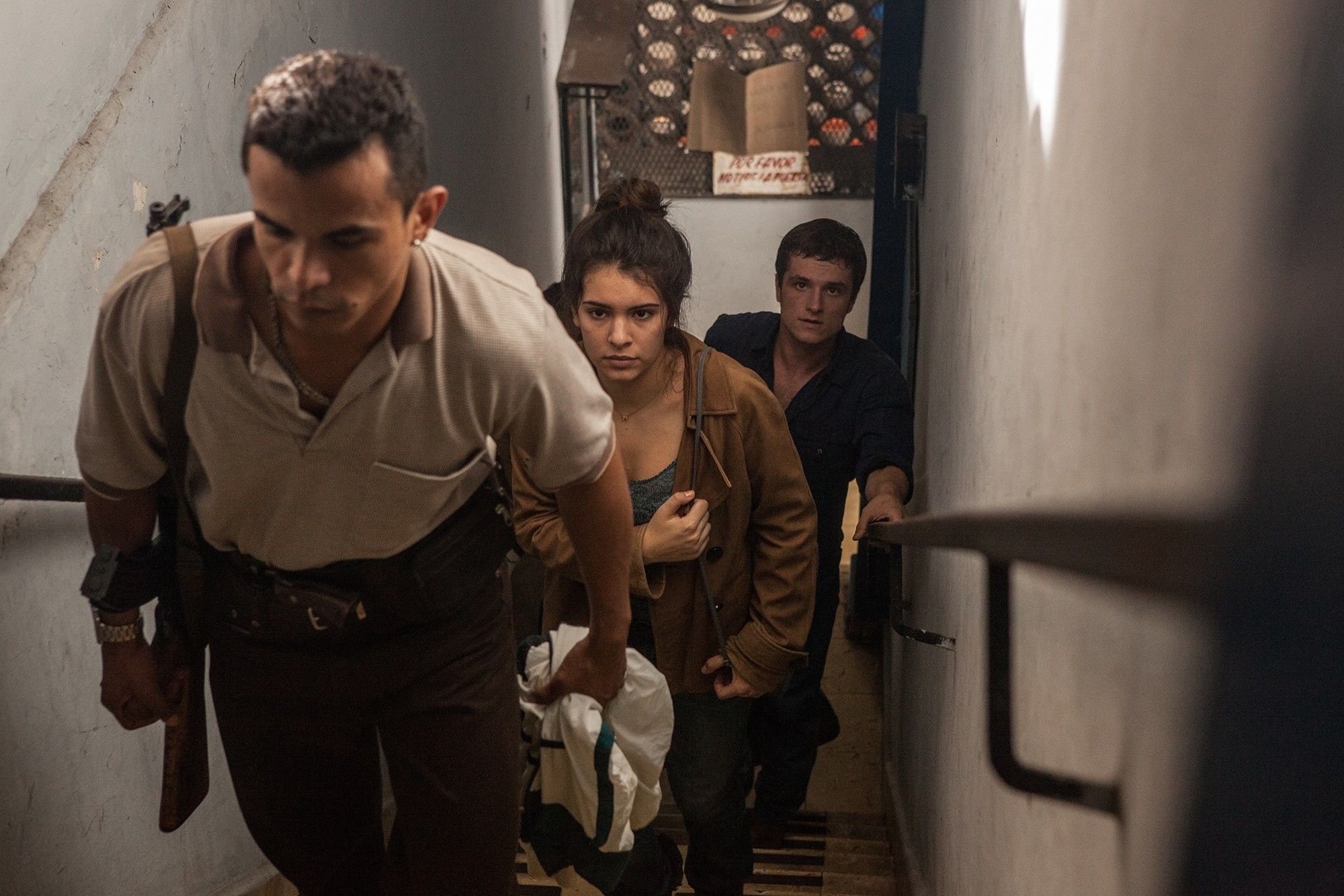 Claudia Traisac stars as Maria and Josh Hutcherson stars as Nick in RADiUS-TWC's Escobar: Paradise Lost (2015)