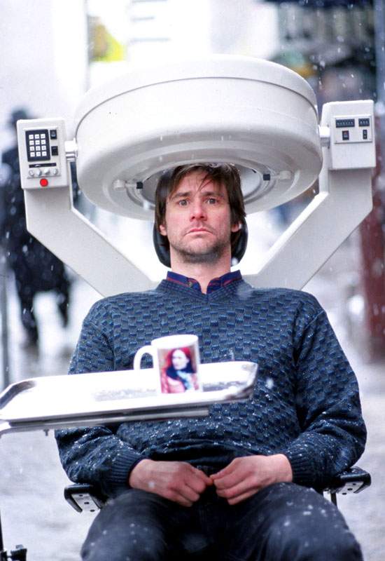 Jim Carrey as Joel Barish in Focus Features' Eternal Sunshine of the Spotless Mind (2004)