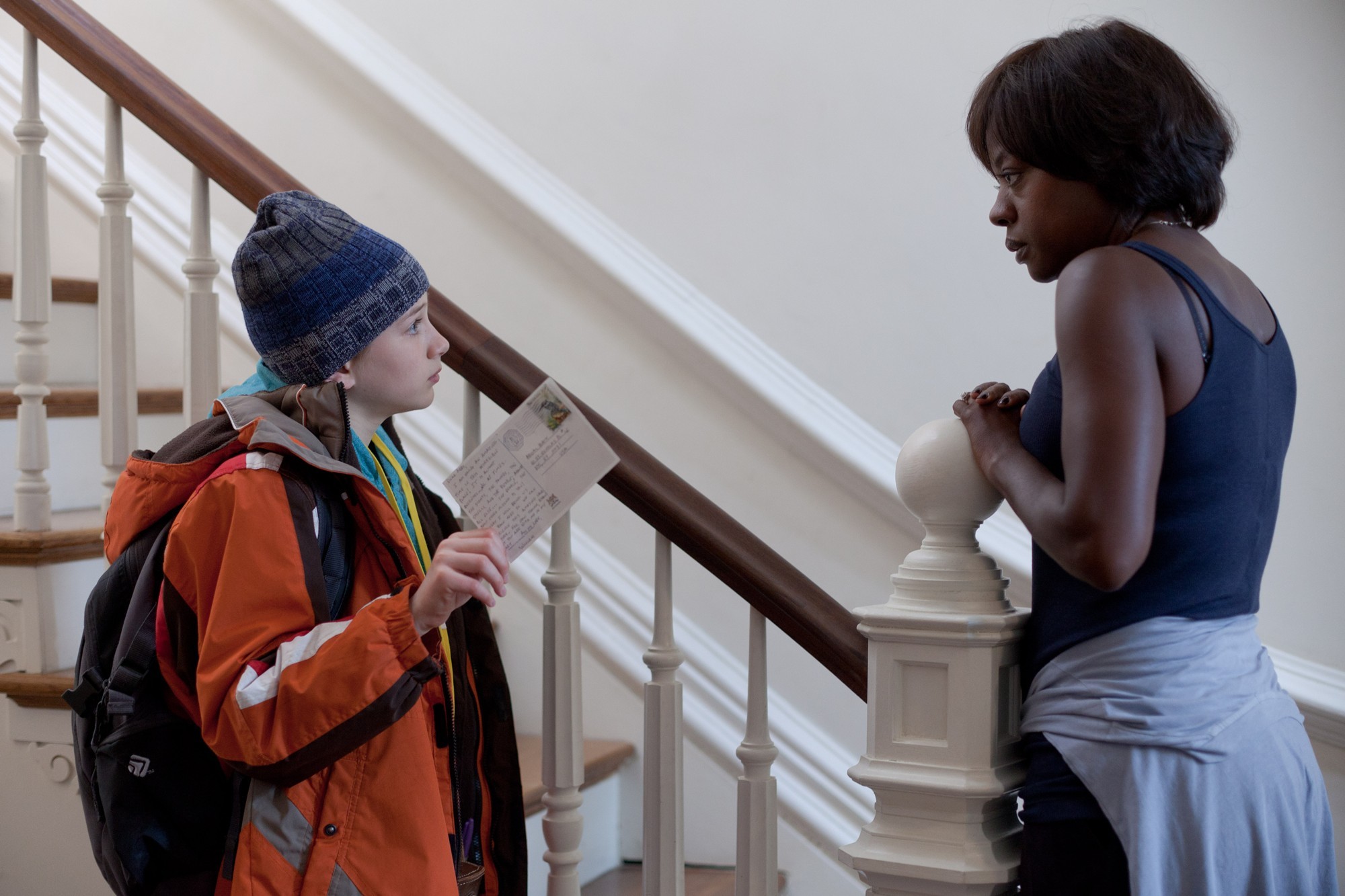 Thomas Horn stars as Oskar Schell and Viola Davis in Warner Bros. Pictures' Extremely Loud and Incredibly Close (2012)