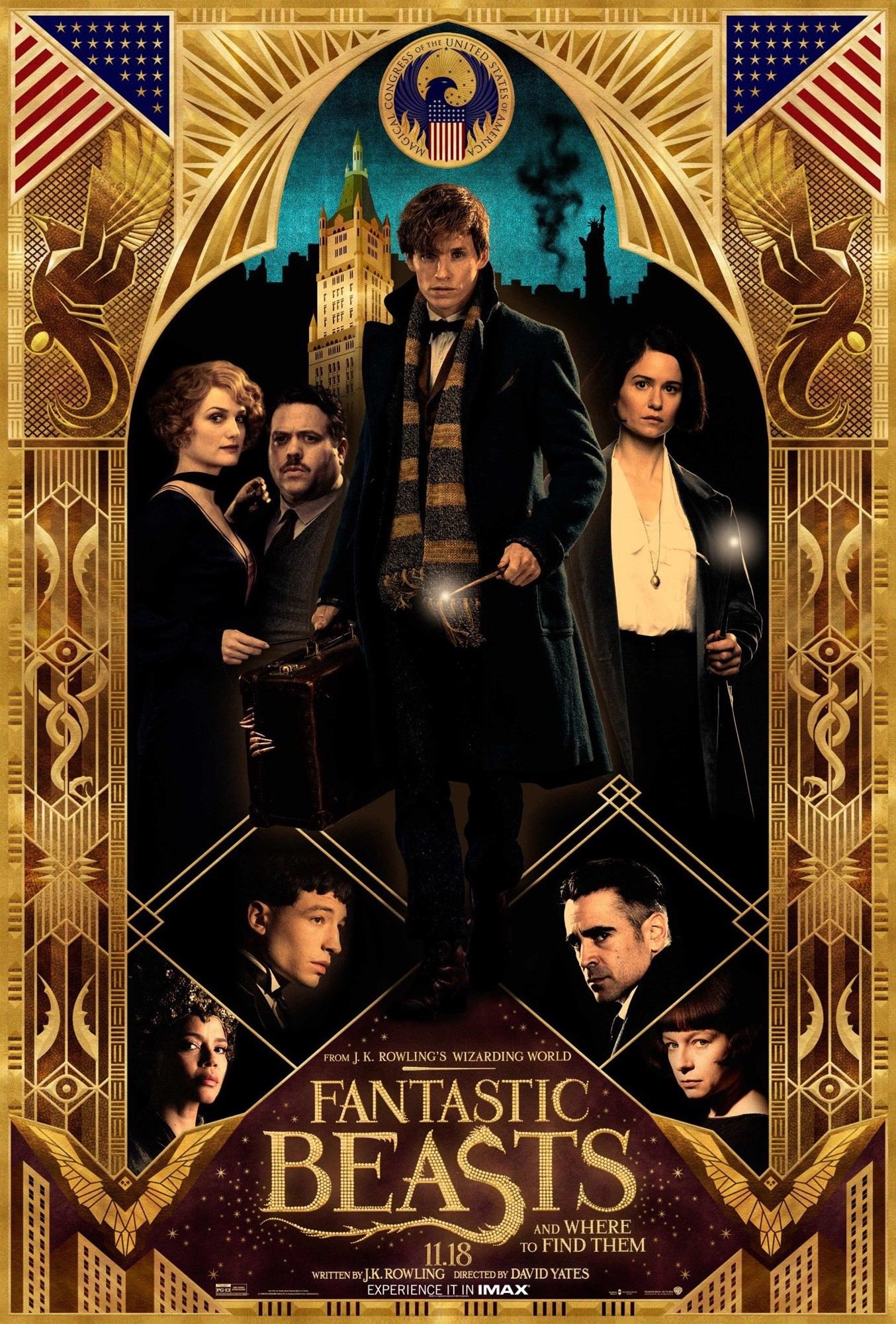 Poster of Warner Bros. Pictures' Fantastic Beasts and Where to Find Them (2016)