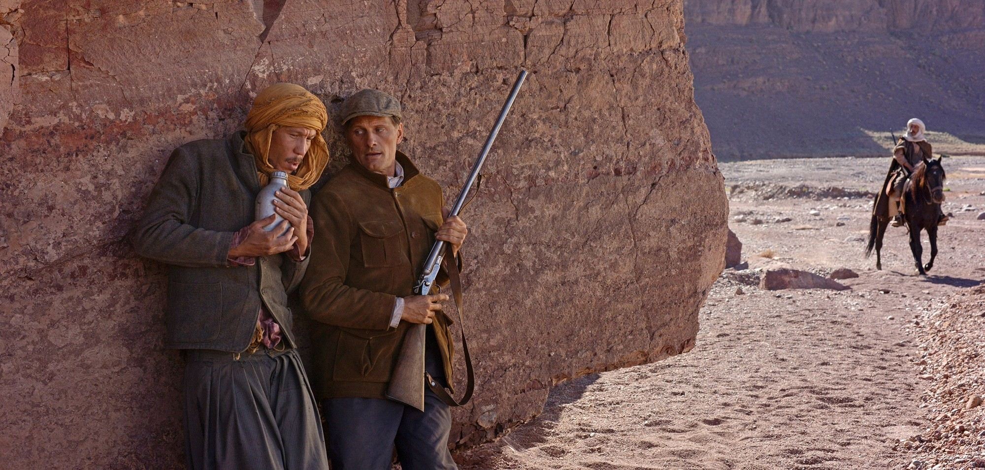 Reda Kateb stars as Mohamed and Viggo Mortensen stars as Daru in Tribeca Film's Far from Men (2015)