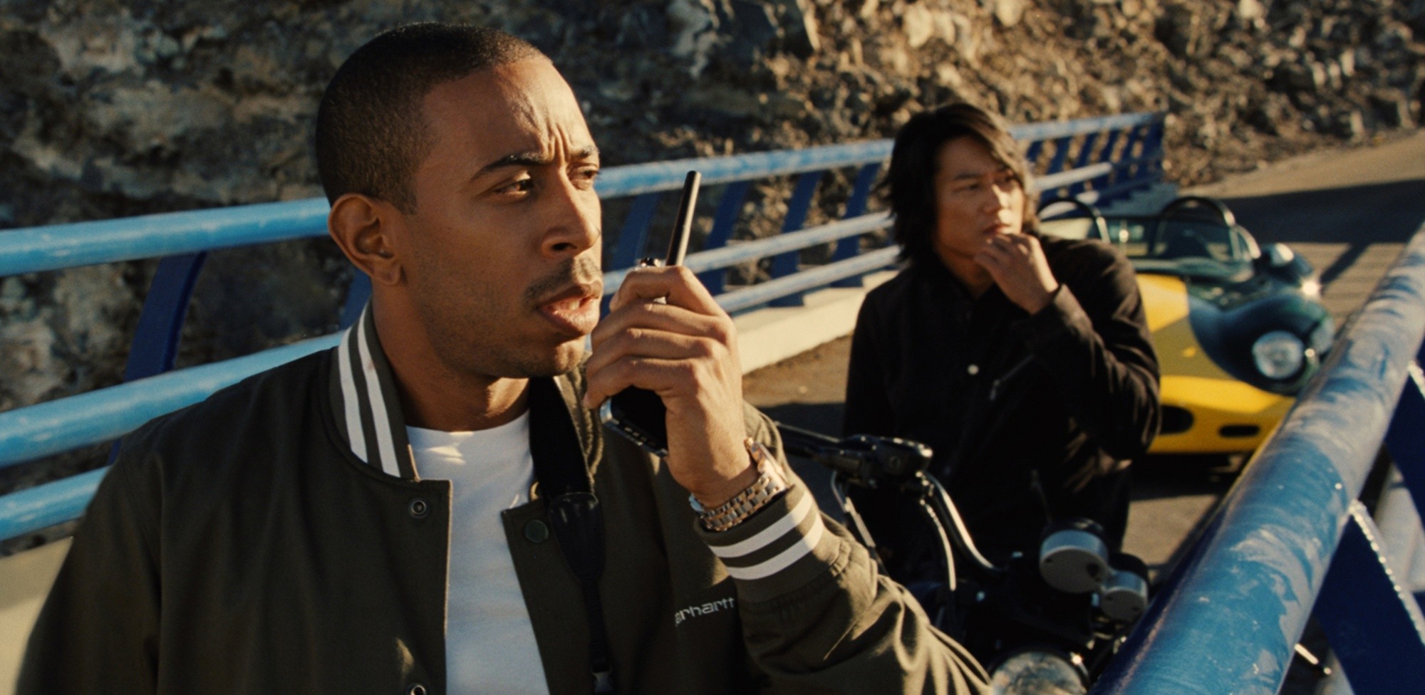 udacris stars as Tej Parker and Sung Kang stars as Han in Universal Pictures' Fast and Furious 6 (2013)