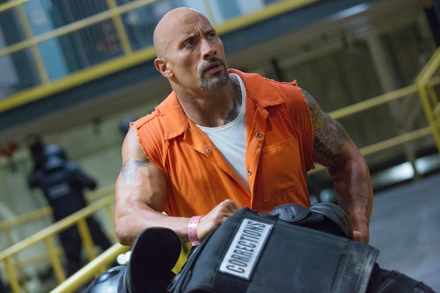 The Rock stars as Hobbs in Universal Pictures' The Fate of the Furious (2017)