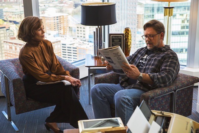 Jane Fonda and Russell Crowe (stars as Jake Davis) in Vertical Entertainment's Fathers and Daughters (2016)