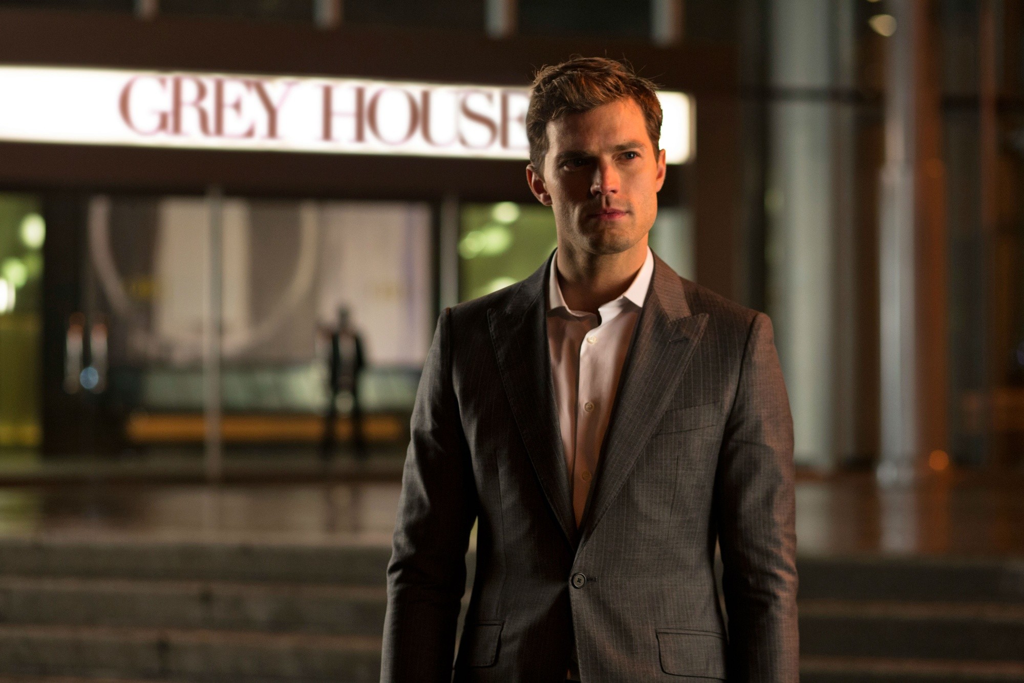 Jamie Dornan stars as Christian Grey in Focus Features' Fifty Shades of Grey (2015)