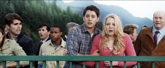 Miles Fisher, Nicholas D'Agosto and Emma Bell in Warner Bros. Pictures' Final Destination 5 (2011)