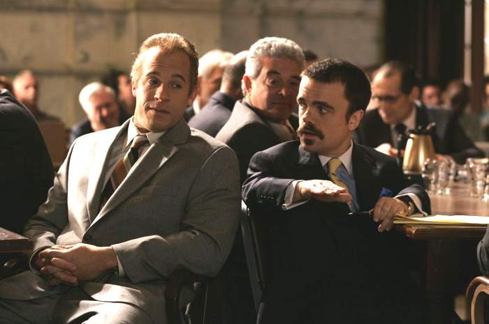 Vin Diesel and Peter Dinklage in Find Me Guilty (2006)