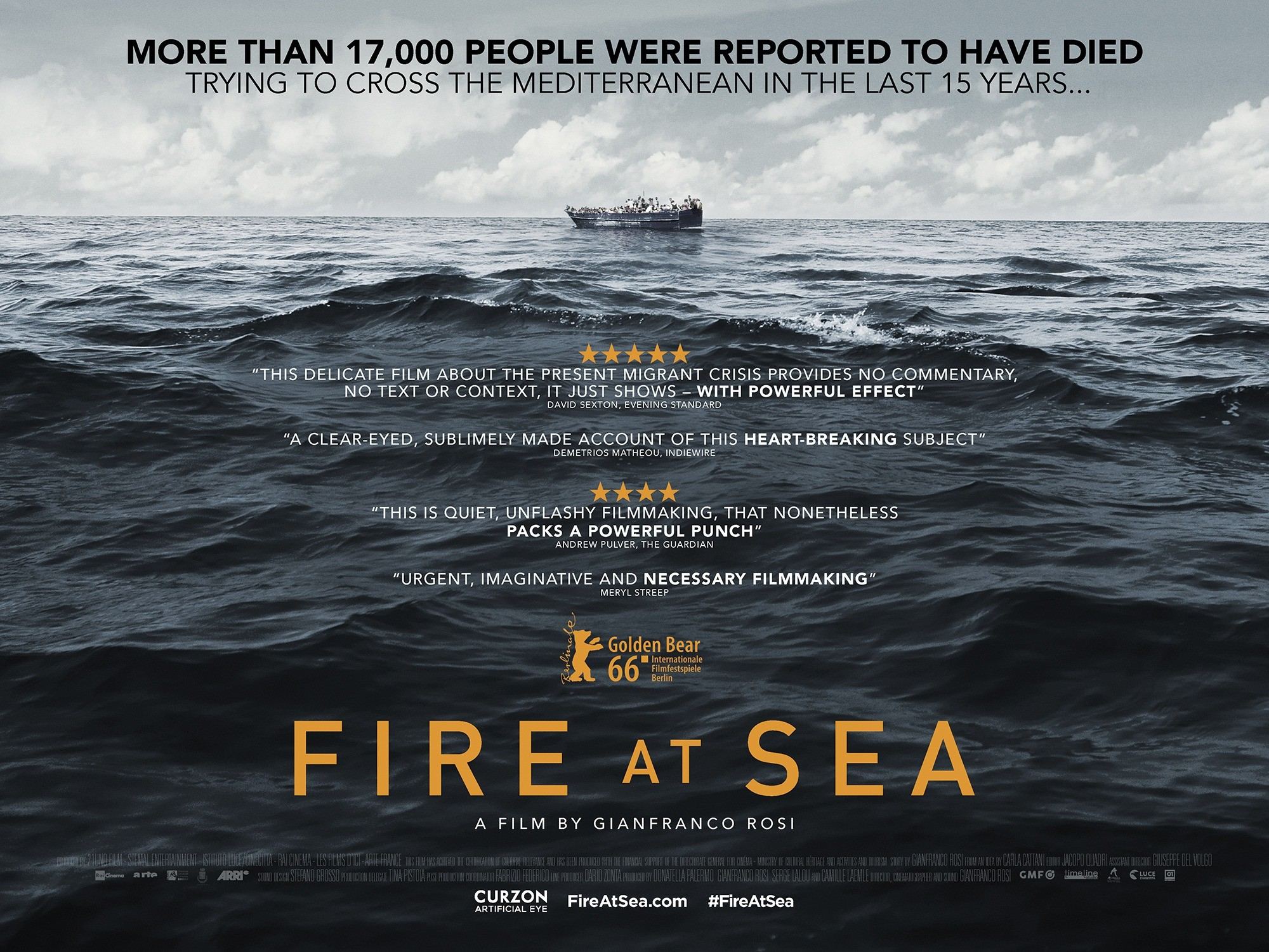 Poster of Kino Lorber's Fire at Sea (2016)