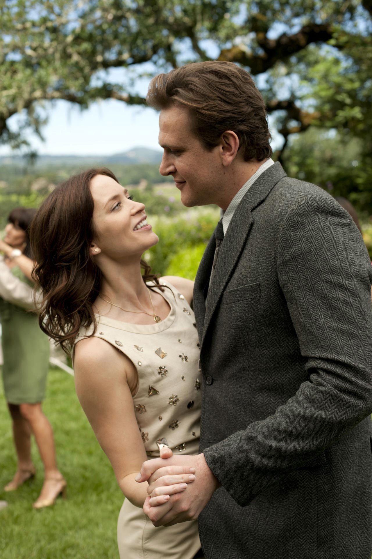 Emily Blunt stars as 	Violet Barnes and Jason Segel stars as Tom Solomon in Universal Pictures' The Five-Year Engagement (2012)