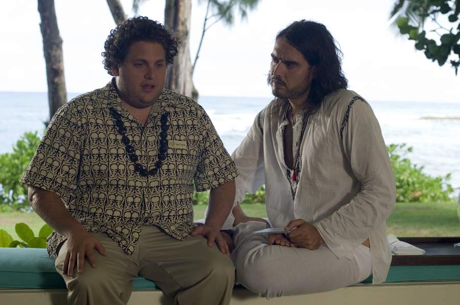Jonah Hill as Matthew and Russell Brand as Aldous Snow in Universal Pictures' Forgetting Sarah Marshall (2008)