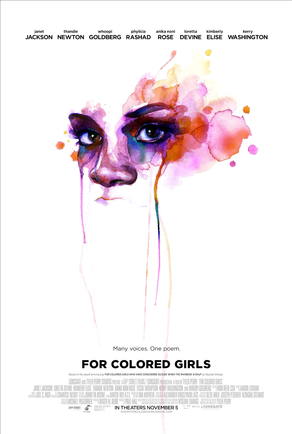 Poster of Lionsgate Films' For Colored Girls (2010)