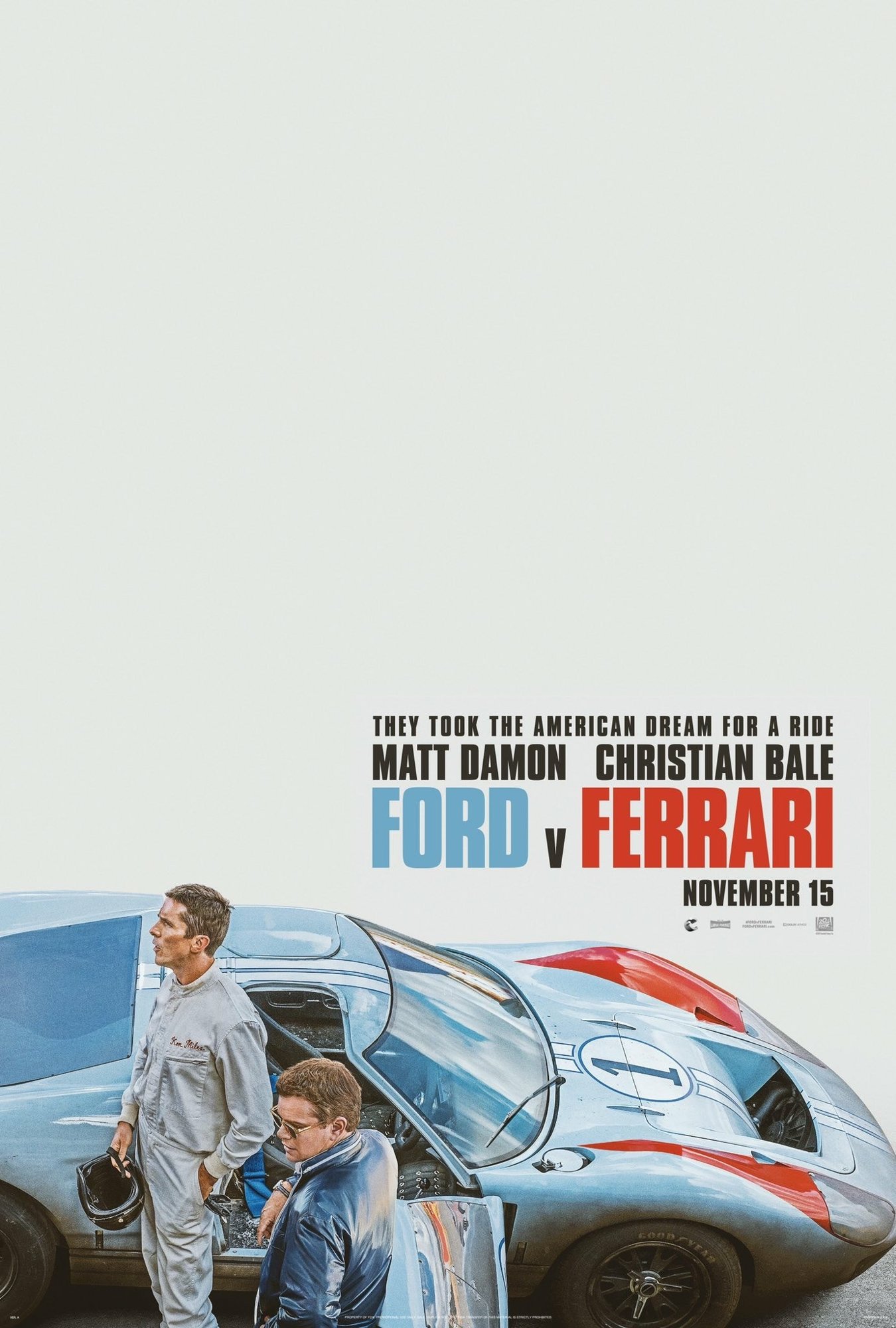 Poster of 20th Century Fox's Ford v Ferrari (2019)